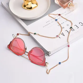 Modes Vara Lasīšanas Brilles, Ķēdes Sievietēm Metāla Saulesbrilles Auklas Vintage Krāsas Fāzēm, Briļļu Ķēdes Briļļu Turētājs
