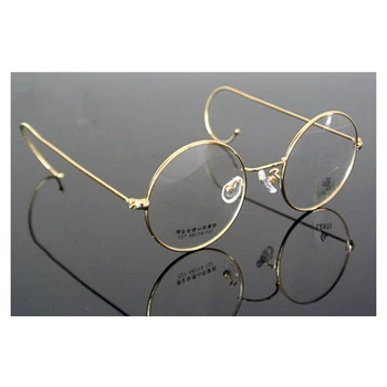 Vintage Kārta Vīriešiem, Briļļu Zelta Elastīga, Briļļu Rāmji, Ultravieglajiem Retro Brilles Skaidrs, Objektīvs Optiskā Tuvredzība Brilles
