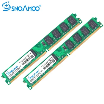SNOAMOO Desktop PC RAMs DDR2 4GB(2GBx2pcs) operatīvā ATMIŅA 667MHz PC2-6400S 240-Pin 1.8 V DIMM intel Saderīgu Datoru, Atmiņas Garantija