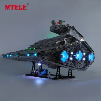 MTELE Zīmola LED Gaismas Up Kit Imperial Star Destroyer Saderīgs Ar 75252