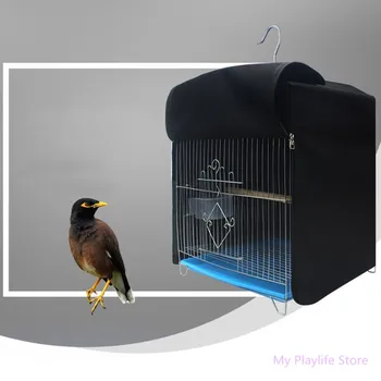 Kvadrātveida Putnu Būris Segtu Putni, Papagaiļi Būris Blackout Sauļošanās Ūdensnecaurlaidīgs Audums Gaismas necaurlaidīgs Ēnojumu Segtu Sabiezēt Parasto Stilu C42