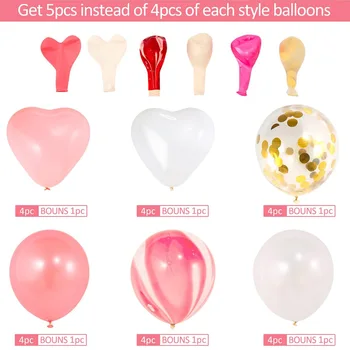 40 Collu Rozā Skaits 1 Gadu Vecs, Dzimšanas Dienas Balons Apdare Meitene Baby Girl Dzimšanas Dienas Svinības Balonu Paketes