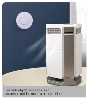 Tuya Wifi Smart Gaisa Kaste Formaldehīdu/VOC/oglekļa Dioksīds Automātikas Sensoru Signālu Detektoru Smart Home