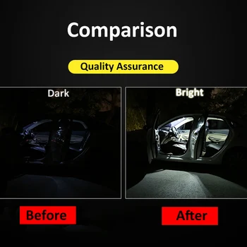 10Pcs LED Lampas, Auto Spuldzes Interjera Apgaismojums Iepakojuma Komplektu Par 2003-2012 Honda Accord CarMap Lasījumā Dome Durvju Plāksnes Gaismas Aksesuāri