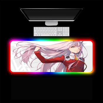 Anime Darling, Jo Franxx Peles Paliktņa ar USB Apgaismojums LED Mini Klēpjdatoru Parastās Liela Pele Spilventiņu un RGB Peles Paliktņa Spēlētājs Izvēle