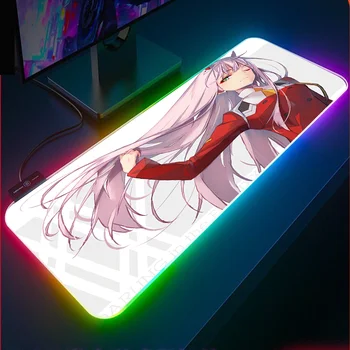 Anime Darling, Jo Franxx Peles Paliktņa ar USB Apgaismojums LED Mini Klēpjdatoru Parastās Liela Pele Spilventiņu un RGB Peles Paliktņa Spēlētājs Izvēle