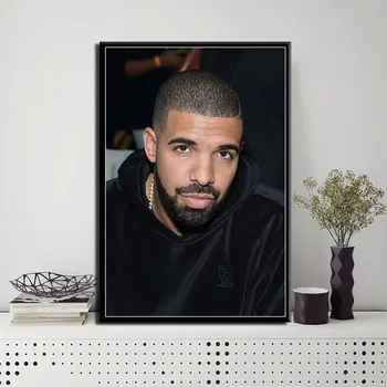 Drake Hip Hop Repa Mūzikas Zvaigzne Reperis Zvaigžņu Plakāti Un Izdrukas Audekls Gleznošanai Bildes Uz Sienas Apdares Interjera Affiche