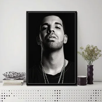 Drake Hip Hop Repa Mūzikas Zvaigzne Reperis Zvaigžņu Plakāti Un Izdrukas Audekls Gleznošanai Bildes Uz Sienas Apdares Interjera Affiche