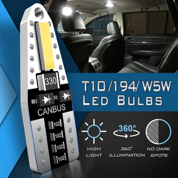 10x W5W T10 LED Spuldzes Kļūdu Bezmaksas Auto Interjera Dome, ņemot vērā Toyota C-HR CHR RAV4 RAV 4 Camry Corolla 2016 2017 2018 Piederumi