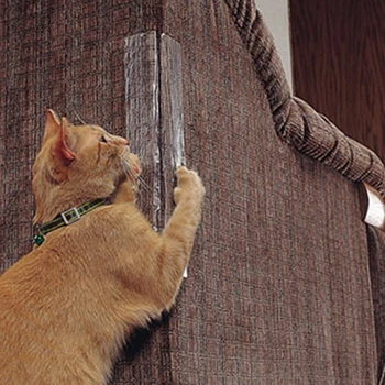 2Pack Dīvāns Kaķu Nagiem Aizsardzības Pad Pārredzamu Pet Cat Nulles Raust Aizsargs Ādas Krēsli, Mēbeles, Dīvāns