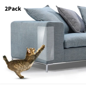 2Pack Dīvāns Kaķu Nagiem Aizsardzības Pad Pārredzamu Pet Cat Nulles Raust Aizsargs Ādas Krēsli, Mēbeles, Dīvāns