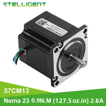 Rtelligent NEma 23 Stepper Motor 57mm 6.35 mm dia atloka 0.9 N. M 9NCM 9kgf.cm
