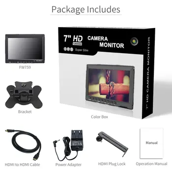 FEELWORLD 7 collu Portable LCD HD Spēļu Monitora 4K HDMI HD IPS Ekrānu Spēles Monitori XBOX VIENU PS3 PS4 Slēdzis Klēpjdators