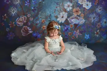 Ziedu Tēma, Bērniem, Dzimšanas Dienu Fotogrāfijas Fons Ziedu Jaundzimušo Bērnu Portrets Dušas Fons, Photocall Aksesuārus Photoshoot