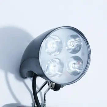36V 48V eBike Gaismas Scooter Lampas Elektrisko Velosipēdu 4 LED Priekšējo Lukturu Ultra-Spilgti Uzmanības centrā ar Ragu Y98F
