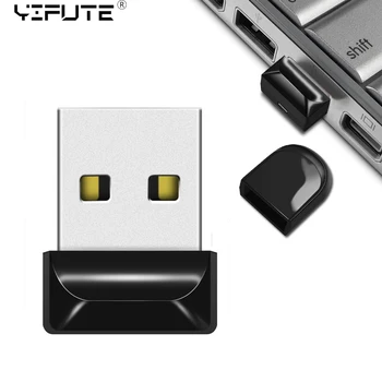 Super Mini USB flash Drive 64GB, 128GB 32GB 8GB Metāla Pen Drive Pendrive 128 64 32 16 8 GB Pendrive Ūdensizturīgs USB Memory Stick