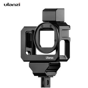 Ulanzi G9-5 Rīcības Vlog Kamera, Būris, Metāla aizsargkorpusu ar Dual Aukstā Apavu Mount 52mm Filtru Adapteri, par GoPro Hero 9