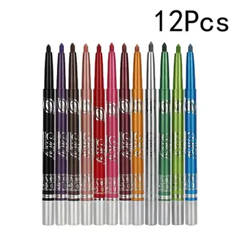 12pcs Krāsains Acu Ēnas Pildspalvu, Ūdensizturīgu Ilgstošu Eyeline Pen Pildspalvu Eyeshadow