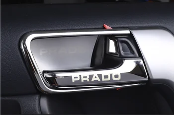 2010 - 2017 Toyota Land Cruiser Prado FJ150 150 Interjera Durvju Bļodas Vāku Rokturi Rotā Apdares Chrome Auto-stils Accessorie