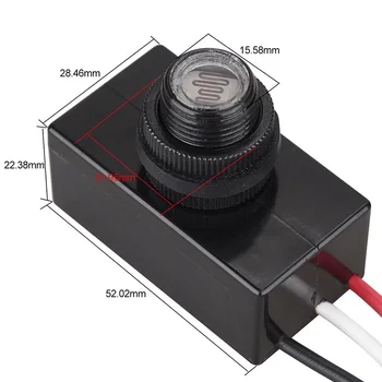Mini Fotoelements Fotoelektrisks Pārslēgtu Gaismas Lampas Ieslēgšanai Sensors, AC 80V-277V -- WWO66