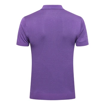 Miljardieris Polo krekls vīriešu zīda 2020. gadam Īsām piedurknēm vasaras jaunā Modes gadījuma Biznesa Elpojošs Anglija M-5XL bezmaksas piegāde