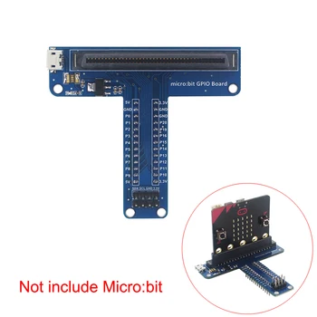 Micro:mazliet GPIO Izplešanās Valdes T Veida 5V un 3.3 V Jauda Paplašināšanu, Kuģa Plānojumu Micro:Bitu Bērniem Elektronisko Izglītība