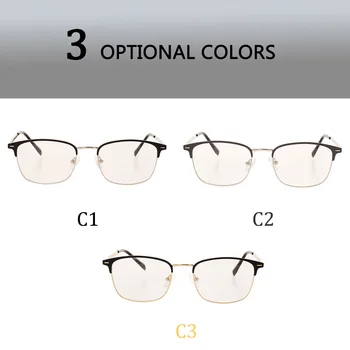 NEKUSTAMĀ Modes Vīrieši Sievietes Brilles Metāla Classic Rāmis Tuvredzīgs Brilles, Optiskās Brilles, Briļļu Pusi Rāmi, Briļļu Rāmji Unisex