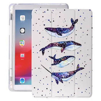 Flamingo Ar Zīmuļa Turētājs iPad GAISA 3 10.5 Pro 11 2020 Gaisa 4 10.9 2018 9.7 6 7 8 Paaudzes Gadījumā 10.2 2019 Mini 5
