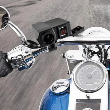 EAFC Motociklu Piederumi Cigarešu Aizdedzinātāja Ligzdā Jauda 5V 4.2 Dual USB Lādētājs 12V-24V Motociklu, lai Harley Davidson