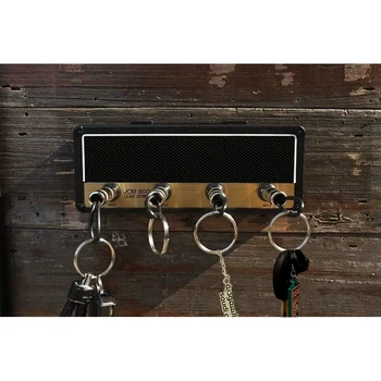 Atslēgu Uzglabāšanas Plaukts Ģitāra Keychain Turētājs Jack II Plaukts 2.0 Atslēga, Elektriskie Plaukts Amp Vintage Pastiprinātāju Standarts Dāvanu