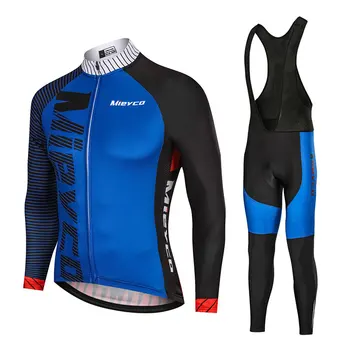 Blue Pro ar garām Piedurknēm Riteņbraukšana Apģērbu, kas Top Kvalitātes Rudens Velo Svīteri MTB Velosipēds Velosipēdu Drēbes Ropa Maillot Ciclismo