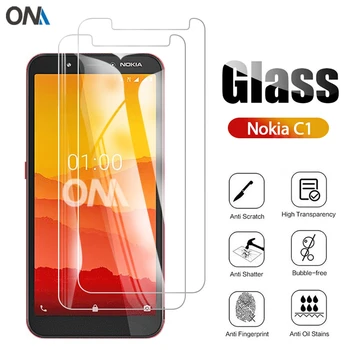 2gab Rūdīts Stikls Priekš Nokia C1 Ekrāna Aizsargs 2.5 D 9H Premium Rūdīta Stikla, uz Nokia C1 Ekrāna aizsargplēvi