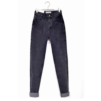 Vintage augsta vidukļa džinsus vai sieviete ir 2021. izdilis melna zila mamma boyfriend jeans sieviešu džinsa bikses, sieviešu bikses streetwear