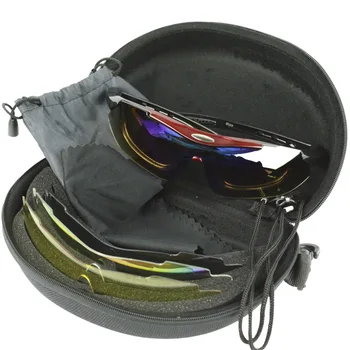 Āra Sporta Pārgājienu briļļu Kempings Medību Taktiskās Aizsargbrilles Velo Brilles zvejas Saulesbrilles ar 5 objektīviem
