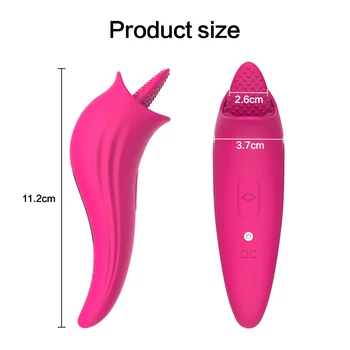 Silikona Inovatīvu G-spot Vibrators Lādējams Mēles Masāžu 8 Ātrumu, Vibrācijas, kas Klusu Klitora Stimulators Seksa Rotaļlietas Sievietēm