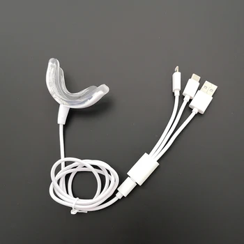 Vairumtirdzniecības Portatīvo Zobu Zobu Balināšanas Ierīces Zobi 4 USB Uzlādes 16 Led Zilās Gaismas Balināšanas Instruments Augstas Kvalitātes