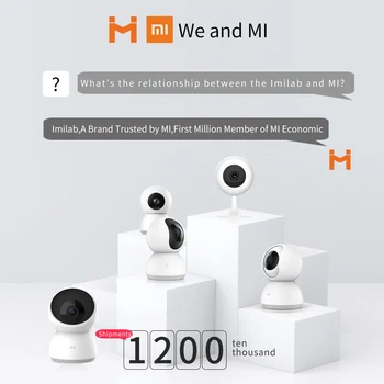 Xiaomi Mijia Smart Kameras 1080P HD 360 Grādu Video Kameras Kameras ar Infrasarkano Nakts Redzamības divvirzienu Balss WIFI Kameru iekštelpu Kamera