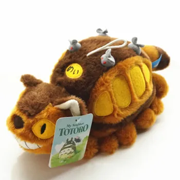 Hayao Miyazaki Animācija Autobusu Totoro Lelle Mīkstās Rotaļlietas Totoro Tramvaja Plīša Rotaļlietas Cute Baby Rotaļlietas, Dāvanas,
