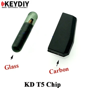 Patiesu KD T5 transponderu Mikroshēmu KD-X2 T5 čipu stikla T5 Kopēt tipa Automašīnu Čipu Atslēgu, lai KD-X2