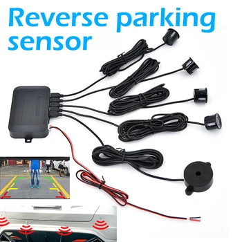 12V 5 Krāsas Automašīnas Novietošanas Sensors ar 4 Sensoriem, skaņas signāls 22mm Komplekts Reverse Rezerves Radara Skaņas Signāls Zondes Brīdināšanas Sistēma