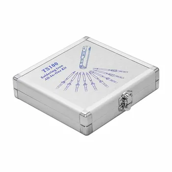 Alumīnija Paketi Kastē lodāmurs Īpašu Uzglabāšanas Kaste TS100 Elektriskais lodāmurs Padoms Organizators kaste