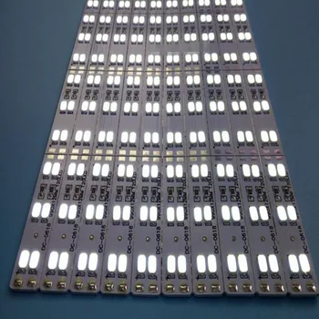 Led Bar Light Smagi Cieta lentes Dubultās Rindas, kas Nav ūdensizturīgs 50cm 12V 6/10/20/50gab 0,5 m 84leds 5630 12mm PCB 168leds/metrs