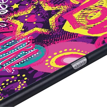 Gadījumā ar Apple IPad, 8 2020 10.2 Collu Anti-fall Grafiti Mākslas Augstas kvalitātes Cietais Apvalks Plastmasas Multicolor Aizmugurējo Vāciņu + Pildspalva