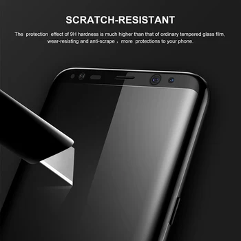 Baseus Screen Protector For Samsung Galaxy S8 3D Izliektas Pilnībā Segtu Aizsardzības Plēve Priekš Samsung S8 plus Filmu Rūdīta Stikla Plēves