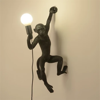 Ziemeļvalstu Mērkaķis Lampas Sienas Lampas Apgaismojums LED Sienu Lampas Dzīvojamā Istabā, Ēdamistabas Mājas Dekori Virtuves Sienas Sconce Gaismas Armatūra