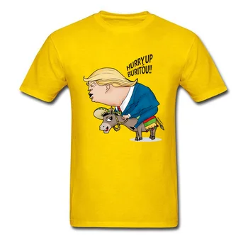 Komiksu T Vīriešiem Vienkāršā 90s Karikatūra Tee Krekli Trumpis Un Meksikas Donkey Grafiskais T-Krekls Pavasara Vasaras T-Krekli Pārdošanā