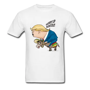 Komiksu T Vīriešiem Vienkāršā 90s Karikatūra Tee Krekli Trumpis Un Meksikas Donkey Grafiskais T-Krekls Pavasara Vasaras T-Krekli Pārdošanā