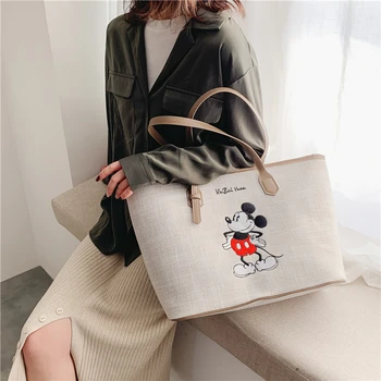 Disney Mickey mouse Donald Duck dāma gleznas messenger pleca soma karikatūra modes minnie somā sieviešu messenger bag iepirkšanās
