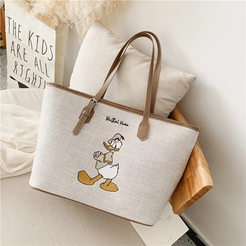 Disney Mickey mouse Donald Duck dāma gleznas messenger pleca soma karikatūra modes minnie somā sieviešu messenger bag iepirkšanās