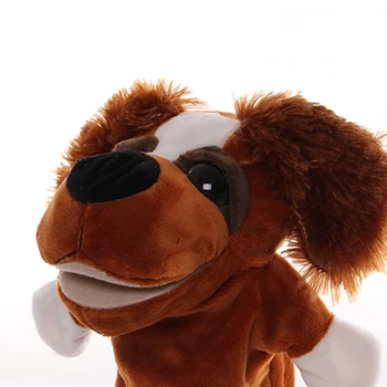 1gb 25cm Roku Leļļu Suns Dzīvnieku Plīša Rotaļlietas, Bērnu Izglītības Rokas Lelles Stāsta Izlikties Spēlē Lelles Bērniem Bērniem Dāvanas